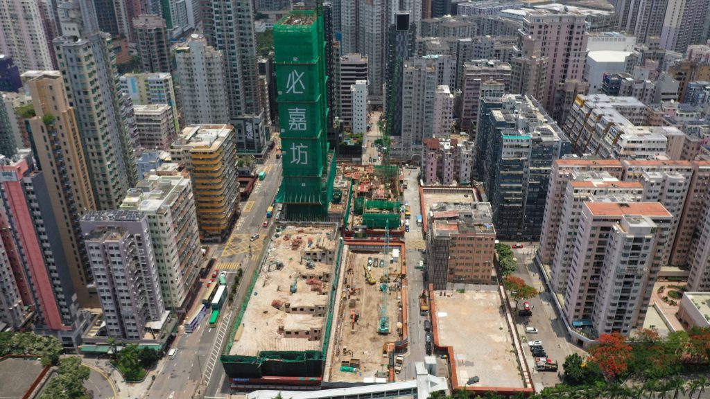 必嘉坊主打上車單位為區內大型屋苑少見