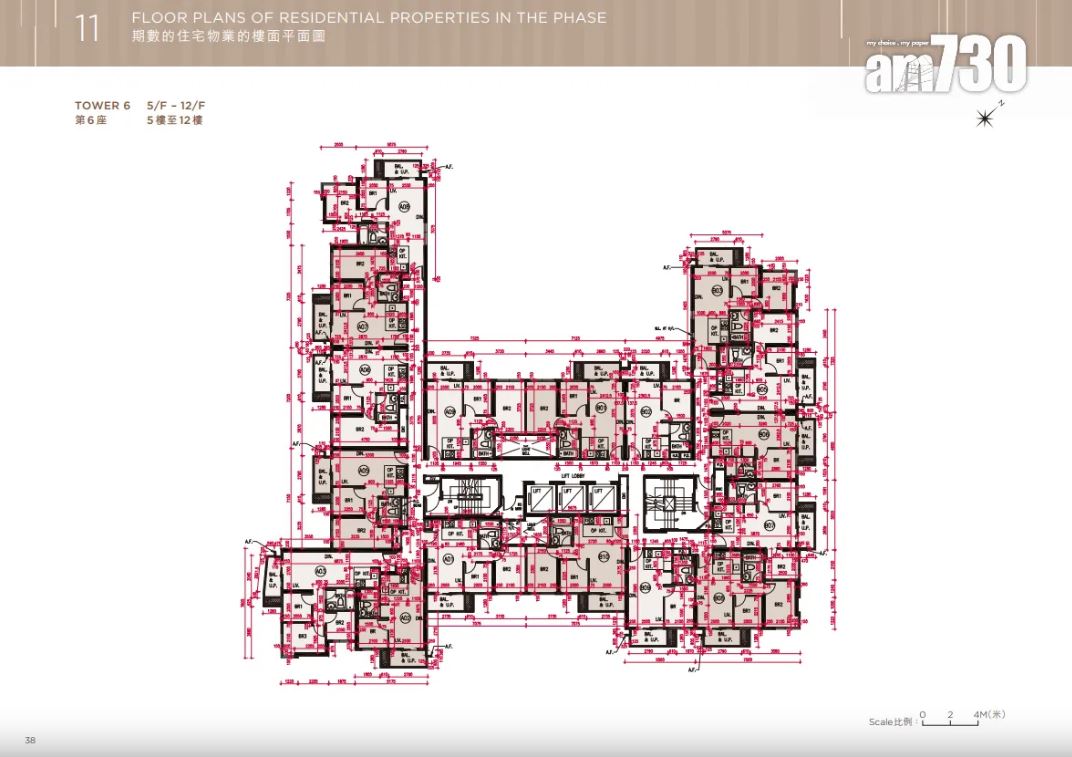 第6座單位分布圖。